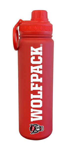 24OZ. STAINLESS SPORT BOTTLE RED WH